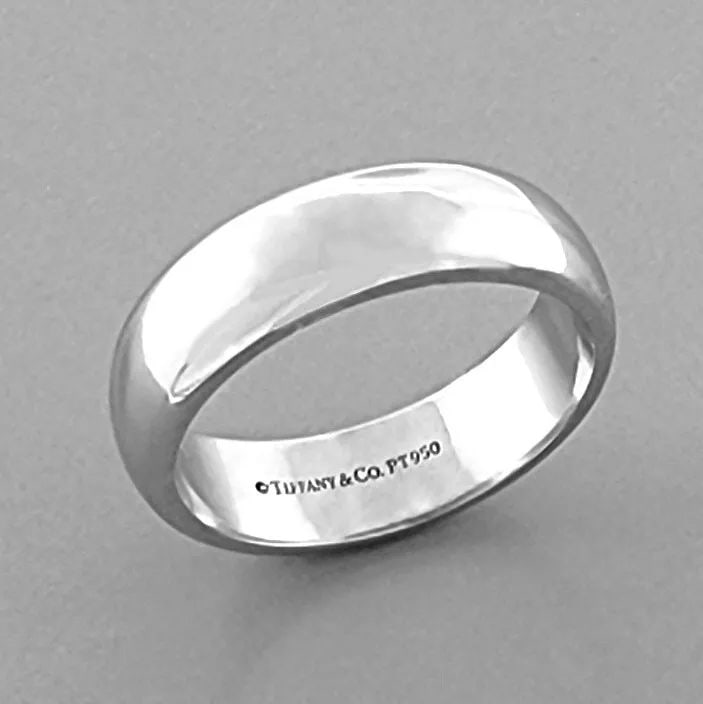 TIFFANY & Co. 6mm FOREVER PLATINUM LUCIDA WEDDING BAND RING SIZE 8.5 BOXES: TIFFANY & Co. FOREVER WEDDING BAND RING Ring size is a 8.5 Ring measures 6mm wide 1.8mm Thick/High Tiffany & Co. Forever Platinum Lucida wedding band Pre-owned in Excellent condition, please refer to