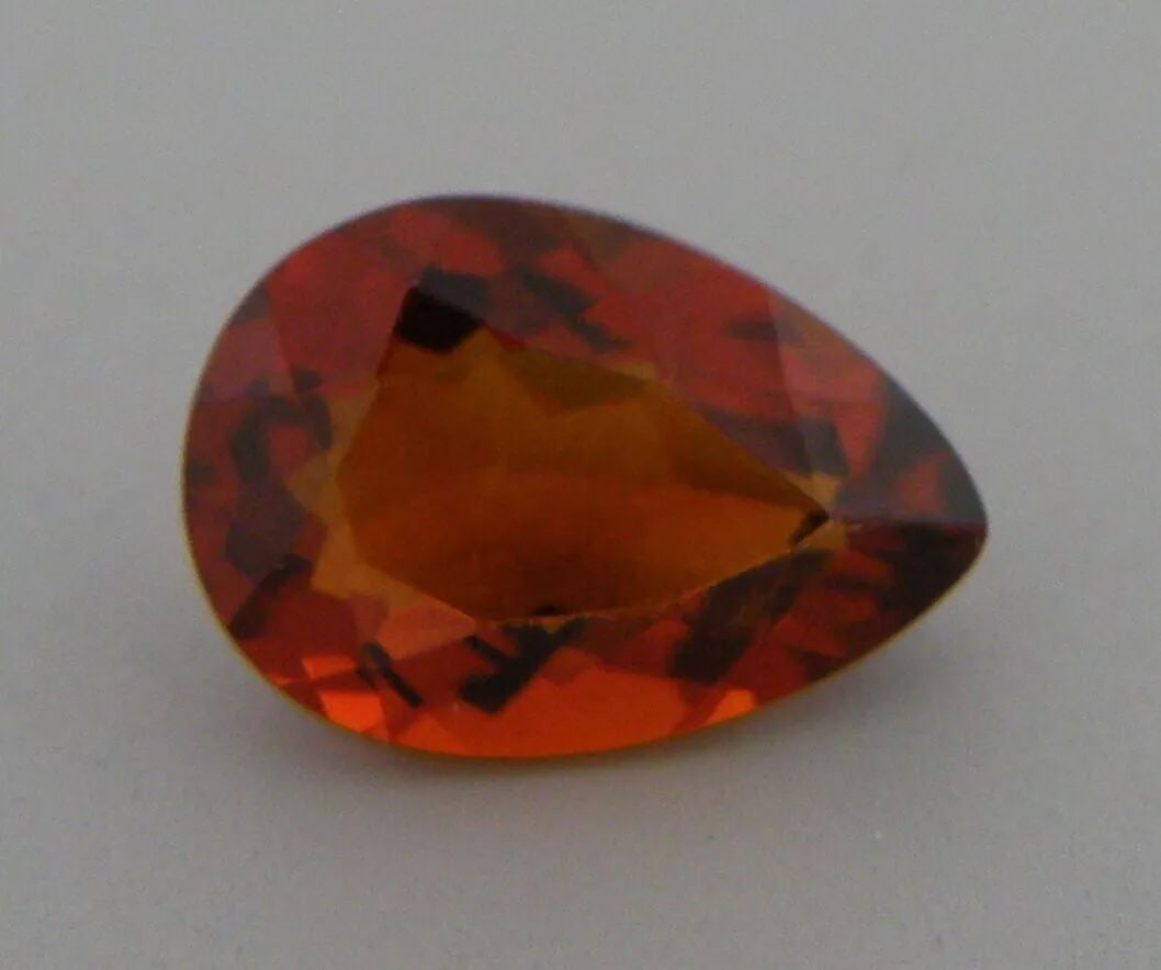 1.48ct LOOSE NATURAL UNTREATED MEDIRA CITRINE PEAR SHAPE 9.6x6.7mm (1 of 2)