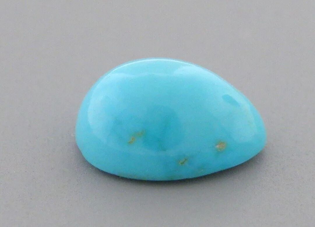 2.65ct NATURAL 10x8mm CABOCHON PEAR SHAPE LOOSE TURQUOISE (1 of 2)