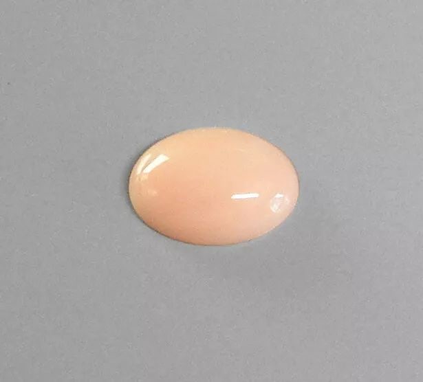 VINTAGE NATURAL OVAL CABOCHON PINK BLUSH CORAL 20X15mm - 12ct (1 of 2)