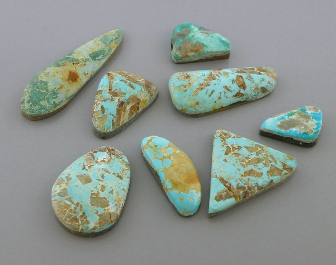 NATURAL LOT 113.5ct LARGE CABOCHON LOOSE ROYSTON TURQUOISE (1 of 2)