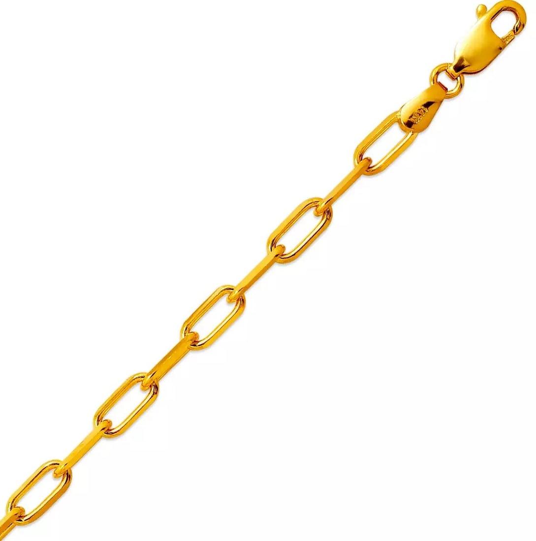 NEW 14K YELLOW GOLD FORZATA BRACELET: NEW 14K YELLOW GOLD FORZATA BRACELET 14K Yellow Gold Approx. 100 Gauge (3.5mm Wide) High Polished Lobster Lock Available in White and Rose Gold Weight: 4.3 Grams