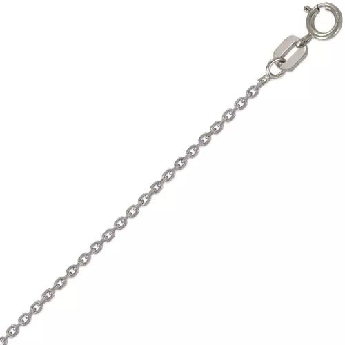 NEW 14K WHITE GOLD CABLE CHAIN NECKLACE (1 of 2)