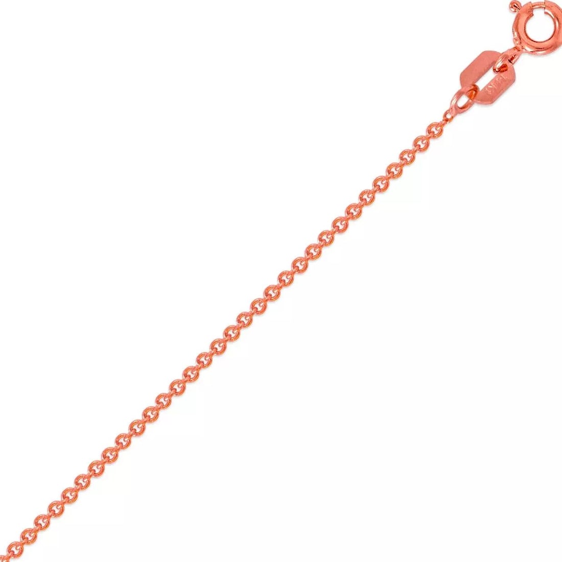 NEW 14K ROSE ROLO CHAIN NECKLACE: NEW 14K ROSE ROLO CHAIN NECKLACE 14K Rose Gold Apx Weight 0.7mm 18" = 1.3g 1.5mm 18" = 2.4g 1.7mm 18" = 3.0g 2.0mm 18" = 4.7g 2.3mm 18" = 6.6g Spring Lock Available in White and Rose Gold