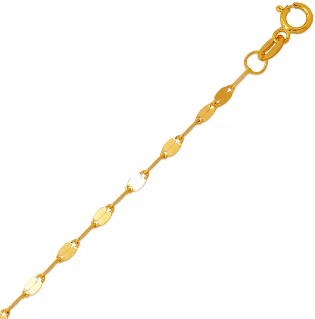 NEW 14K YELLOW GOLD MIRROR CHAIN NECKLACE: NEW 14K YELLOW GOLD MIRROR CHAIN NECKLACE 14K Yellow Gold Apx Weight 2mm 18" = 1.7g High Polished Spring Lock