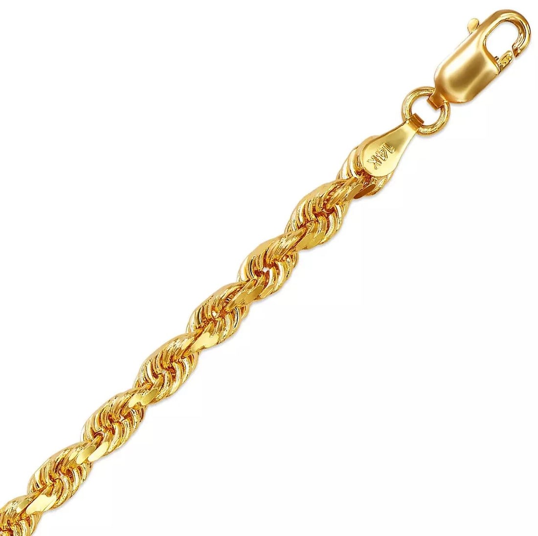 NEW 14K YELLOW GOLD ROPE CHAIN NECKLACE (1 of 2)