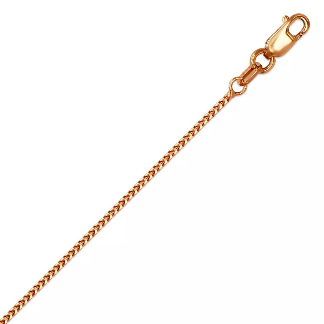 NEW 14K ROSE GOLD FRANCO CHAIN NECKLACE (1 of 2)