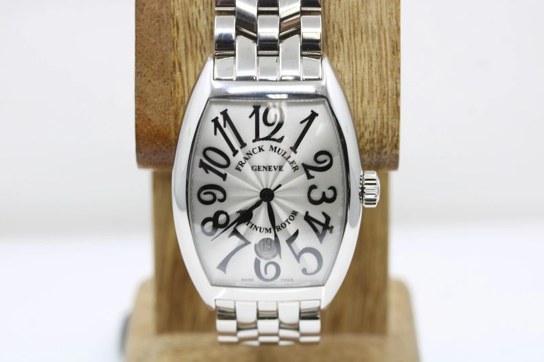 FRANCK MULLER CINTREE CURVEX 36MM WHITE DIAL MEN'S WATCH W/ BOX 7880 SC DT AC O: FRANCK MULLER CINTREE CURVEX 36MM WHITE DIAL MEN'S WATCH W/ BOX 7880 SC DT AC O FRANCK MULLER CINTREE CURVEX 36MM WHITE DIAL MEN'S WATCH W/ BOX 7880 SC DT AC O Description Franck Muller Cintree Curvex