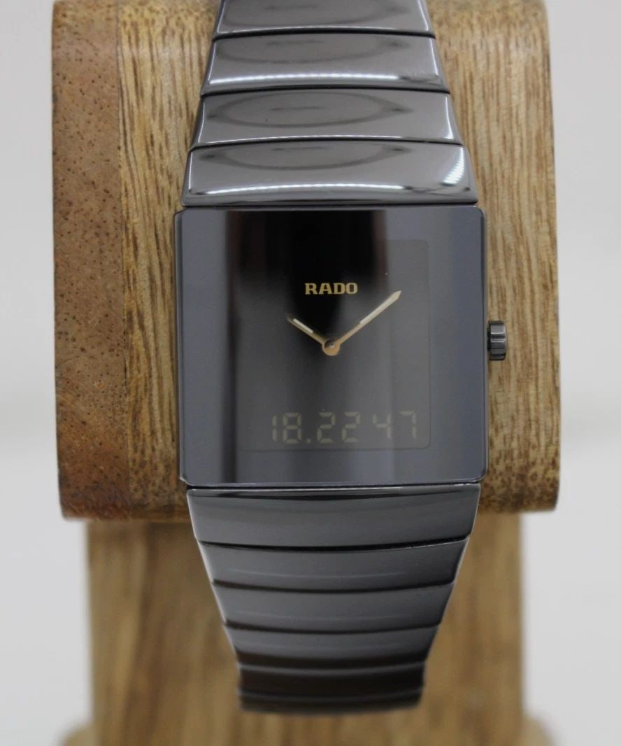 RADO DIASTAR TITANIUM ANALOG/DIGITAL CERAMIC ANALOG DIGITAL WATCH 193.0354.3: RADO DIASTAR TITANIUM ANALOG/DIGITAL CERAMIC ANALOG DIGITAL WATCH 193.0354.3 Description Rado DiaStar Titanium Analog/Digital Ceramic Analog Digital Watch The watch has been used previously. The watch