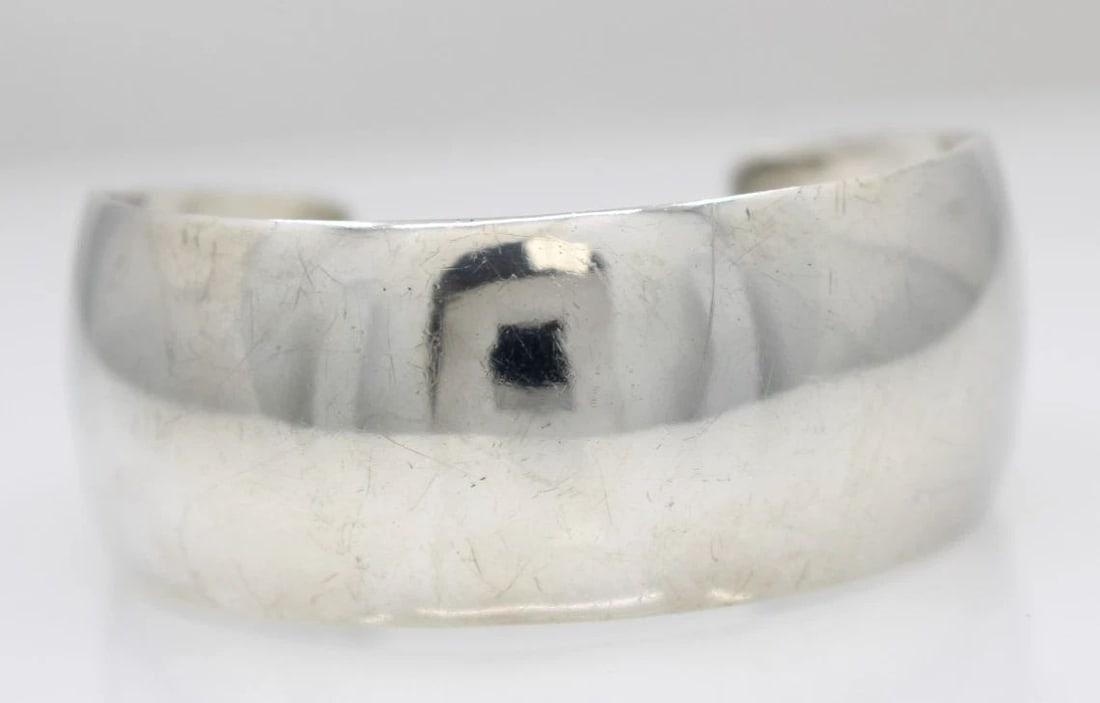 SARAH CLY STERLING SILVER CUFF BRACELET 6.5" - 29.2 GRAMS (1 of 2)