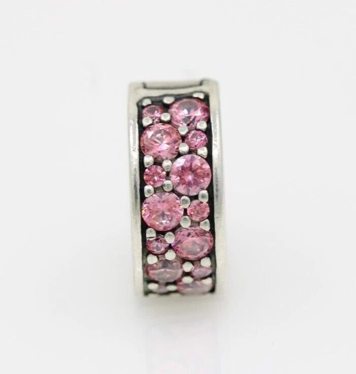 AUTHENTIC ALE STERLING SILVER PINK PAVÉ CLIP PANDORA CHARM 781817PCZ 2.1 GRAMS: AUTHENTIC ALE STERLING SILVER PINK PAVÉ CLIP PANDORA CHARM 781817PCZ 2.1 GRAMS Description Authentic ALE Sterling Silver Pink Pavé Clip Pandora Charm 781817PCZ 2.1 Grams "Four charms available. One