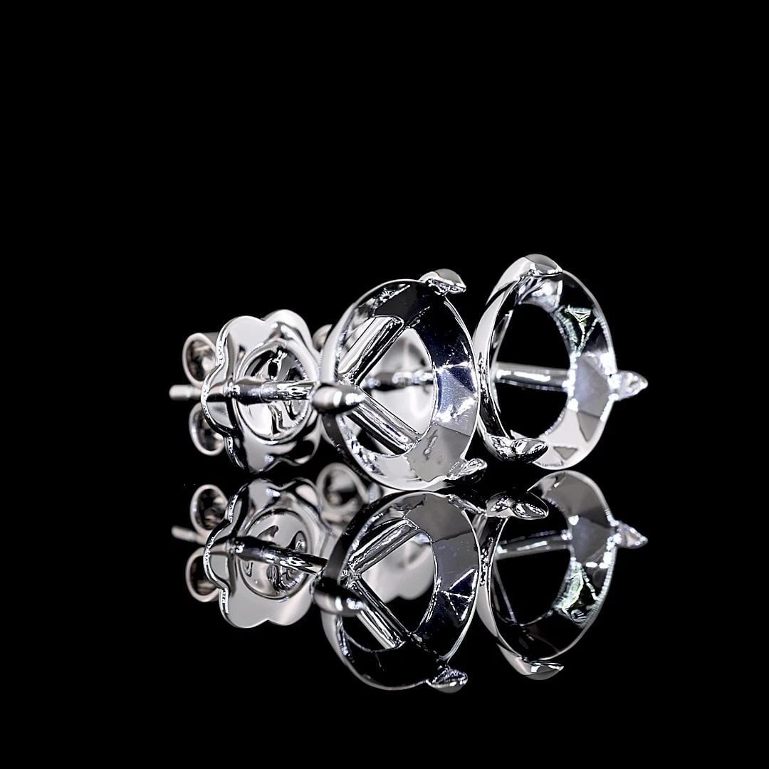 LAB-GROWN 5.05 CARAT OLD EUROPEAN BRILLIANT F-VS1 DIAMOND 14K WHITE GOLD MARTINI (1 of 2)