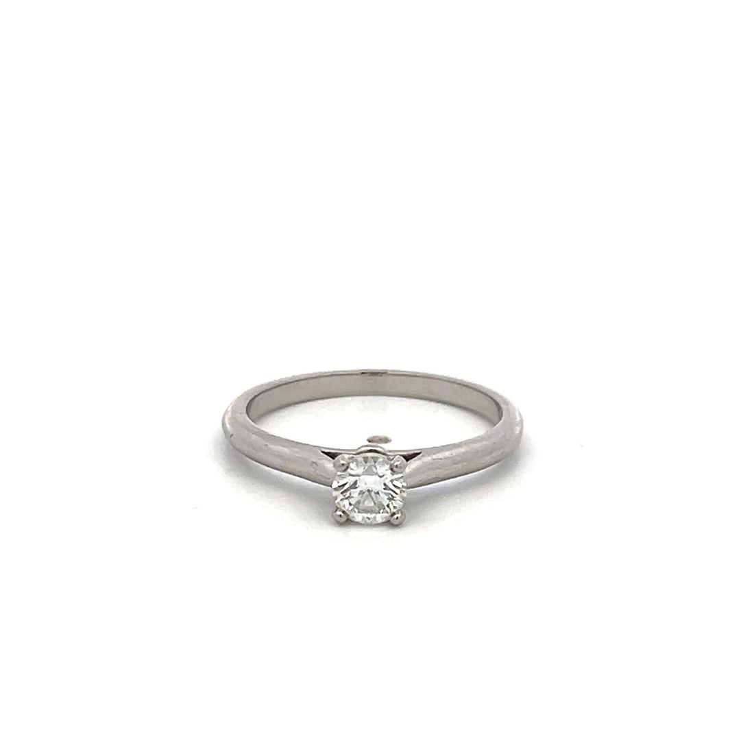 CARTIER 0.30 CARAT ROUND BRILLIANT D VVS1 DIAMOND PLATINUM ENGAGEMENT RING (1 of 2)