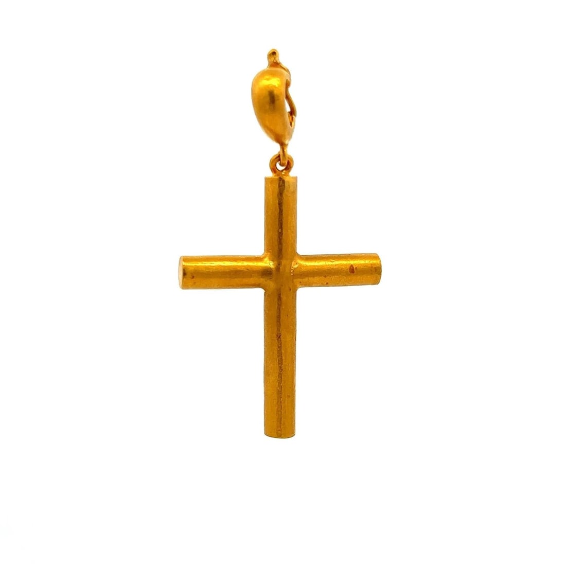 YOSSI VINTAGE 8.60 GRAMS 24 KARAT YELLOW GOLD CROSS PENDANT (1 of 2)