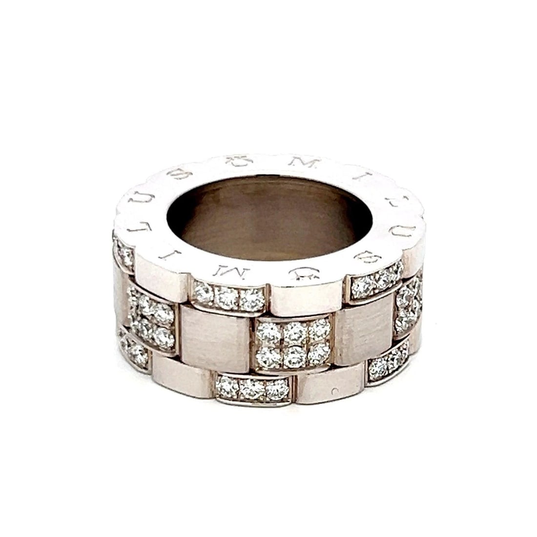 MILUS 1.50 CARAT ROUND BRILLIANT G VS2 DIAMOND 18 KARAT WHITE GOLD BAND RING: MILUS 1.50 CARAT ROUND BRILLIANT G VS2 DIAMOND 18K WG BAND RING Milus 1.50 Carat Round Brilliant G VS2 Diamond 18 Karat White Gold Band Ring 18k Engagement Ring Details Department Unisex Adults Main S