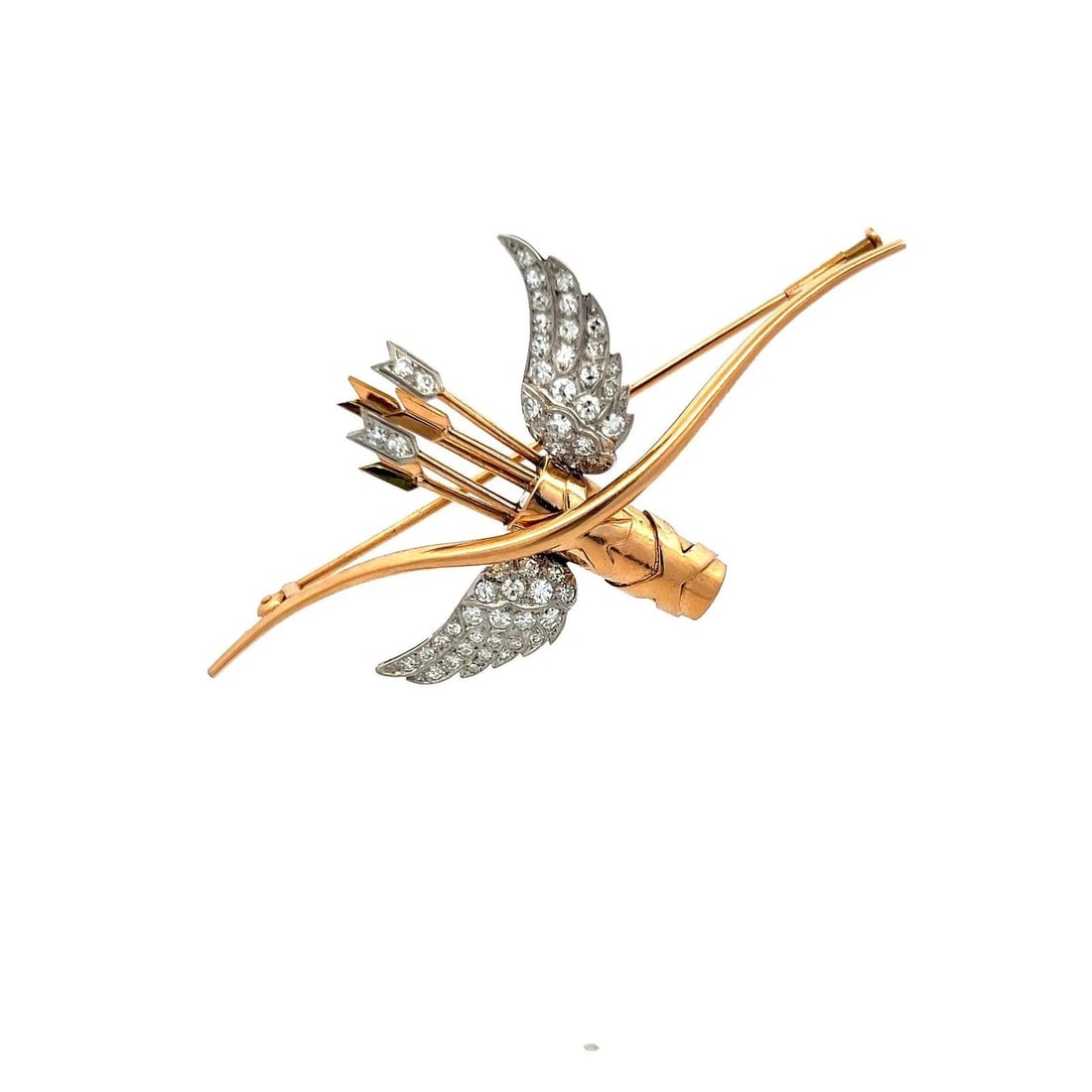 1.19 CARAT CIRCULAR BRILLIANT CUT G VS DIAMOND 18 KARAT ROSE GOLD PIN BROOCH: 1.19 CARAT CIRCULAR BRILLIANT CUT G VS DIAMOND 18 KARAT ROSE GOLD PIN BROOCH Title: 1.19 Carat Circular Brilliant Cut G VS Diamond 18 Karat Rose Gold Pin Brooch Style: Pin Metal: 18 Karat Rose Gold Ge