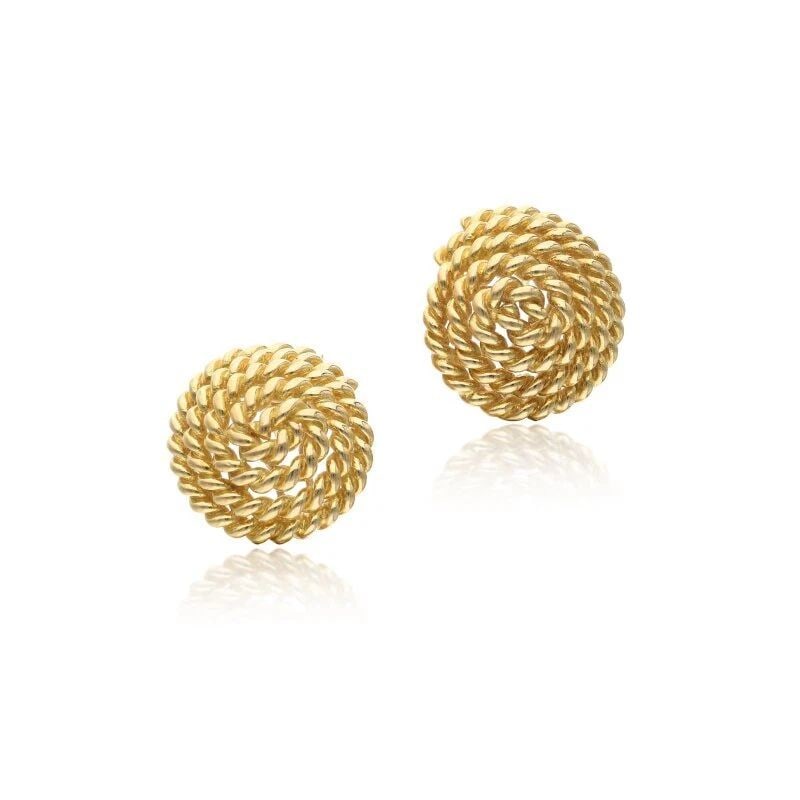 TIFFANY & CO. VINTAGE TIFFANY & CO 19.20 GRAMS 18K YELLOW GOLD CLIP ON EARRINGS (1 of 2)