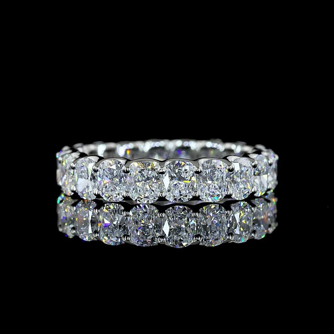 LAB-GROWN 3.28 CARAT CUSHION BRILLIANT D-VS1 DIAMOND PLATINUM ETERNITY BAND ETER: LAB-GROWN 3.28 CARAT CUSHION BRILLIANT D-VS1 DIAMOND PLATINUM ETERNITY BAND ETER Title: High-quality Brand-New Echo Friendly Elegant Lab-Grown 3.28 Carat Cushion Brilliant D-VS1 Diamond Platinum Etern