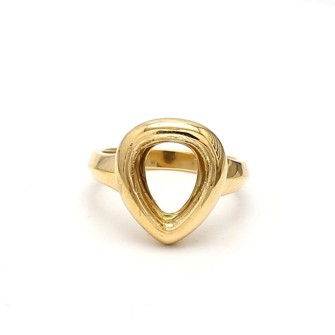VINTAGE 6.50 GRAMS 18 KARAT YELLOW GOLD SEMI MOUNT RING (1 of 2)