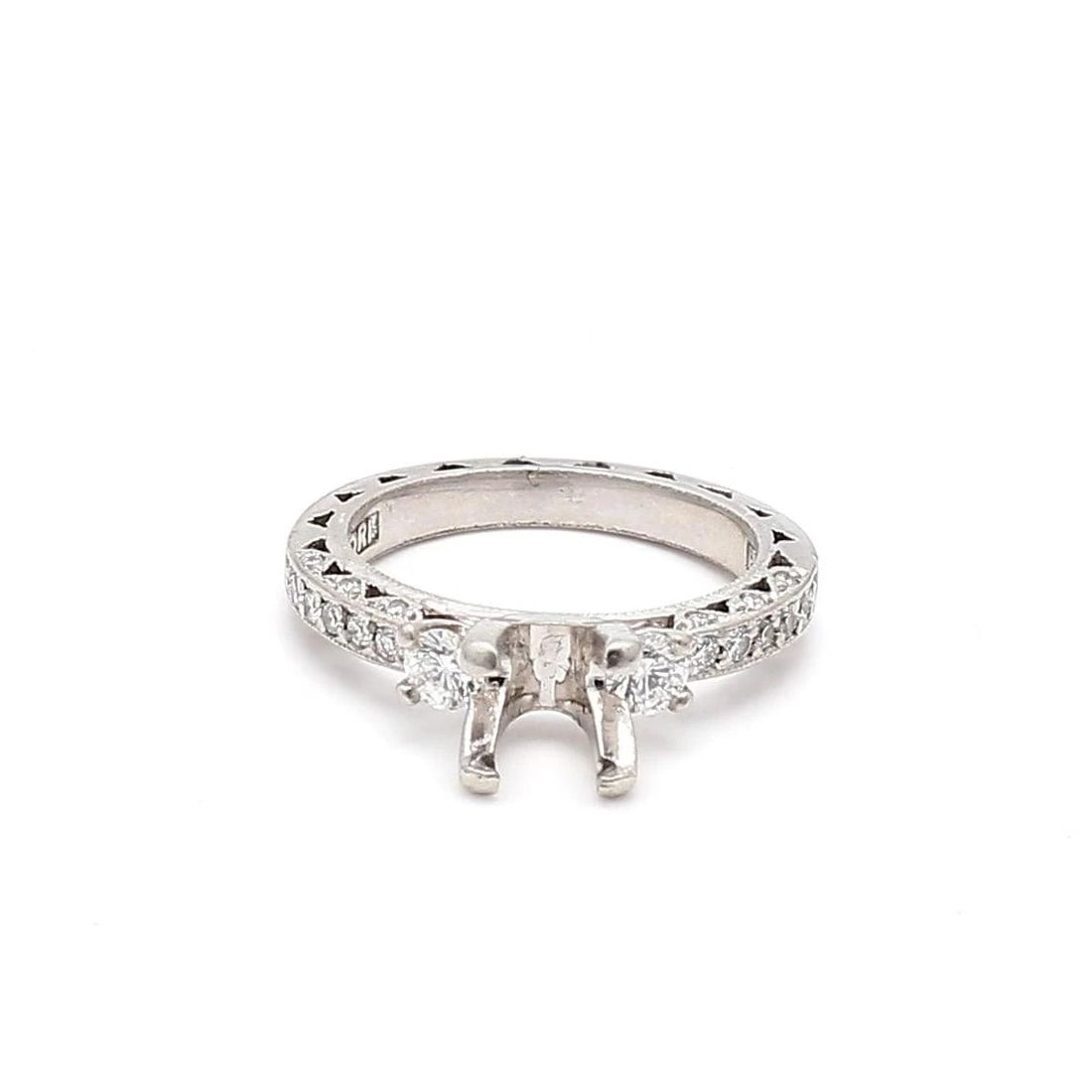 TACORI 0.29 CARAT ROUND BRILLIANT H SI1 DIAMOND PLATINUM SEMI MOUNT RING: TACORI 0.29 CARAT ROUND BRILLIANT H SI1 DIAMOND PLATINUM SEMI MOUNT RING TACORI Tacori 0.29 Carat Round Brilliant H SI1 Diamond Platinum Semi Mount Ring 950 Semi-Mount Engagement Ring Details Departme