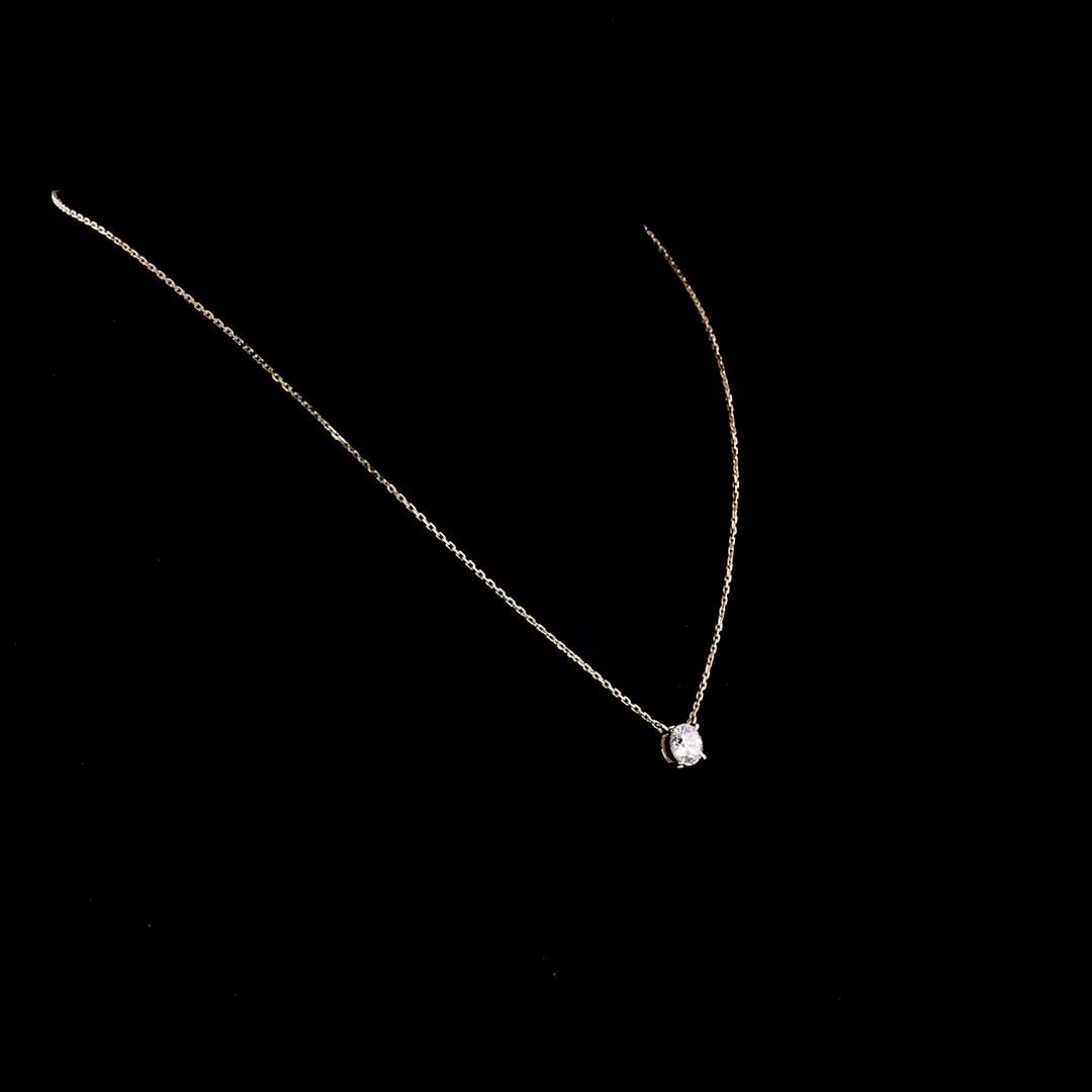 LAB-GROWN 2.05 CARAT ROUND E-VS1 DIAMOND 14K YELLOW GOLD SOLITAIRE PENDANT (1 of 2)