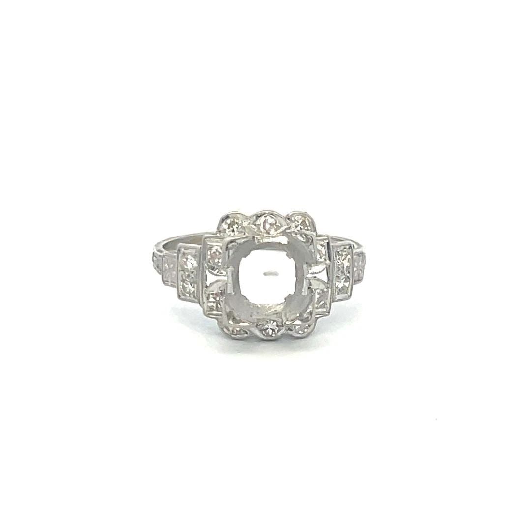 0.25 CARAT ROUND BRILLIANT J VS DIAMOND PLATINUM SEMI MOUNT RING: 0.25 CARAT ROUND BRILLIANT J VS DIAMOND PLATINUM SEMI MOUNT RING 0.25 CARAT ROUND BRILLIANT J VS DIAMOND PLATINUM SEMI MOUNT RING PRODUCT DESCRIPTION Title: 0.25 Carat Round Brilliant J VS Diamond Pla