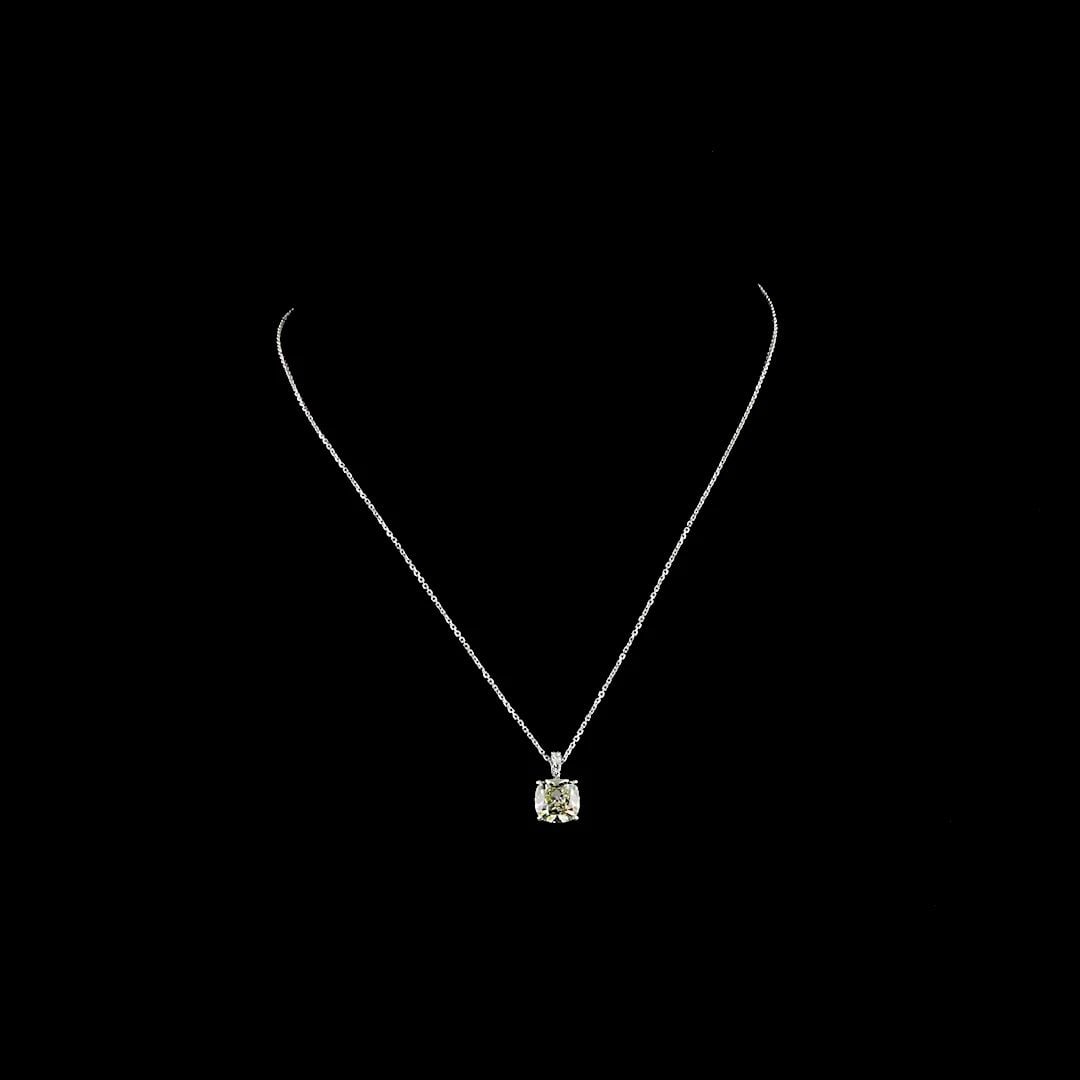 LAB-GROWN 1.71 CARAT ANTIQUE CUSHION I-VVS2 DIAMOND 14K WHITE GOLD PENDANT PENDA: LAB-GROWN 1.71 CARAT ANTIQUE CUSHION I-VVS2 DIAMOND 14K WHITE GOLD PENDANT PENDA Title: High-quality Brand-New Echo Friendly Elegant Lab-Grown 1.71 Carat Antique Cushion I-VVS2 Diamond 14K White Gold