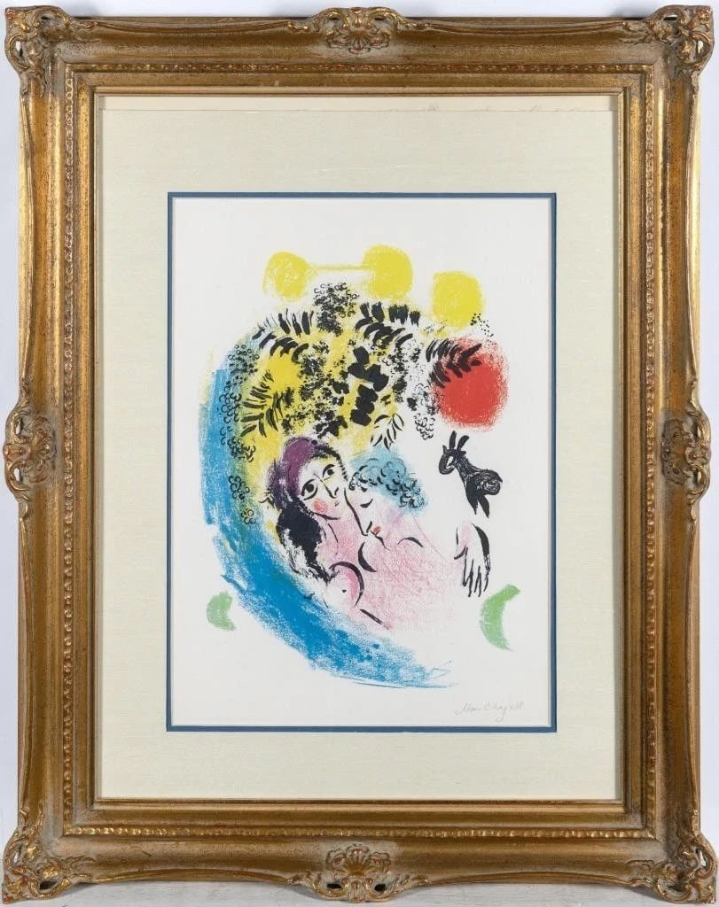 ORIGINAL MARC CHAGALL ONLY 40 PIECES MADE MOURLOT LITHOGRAPH!! (1 of 2)