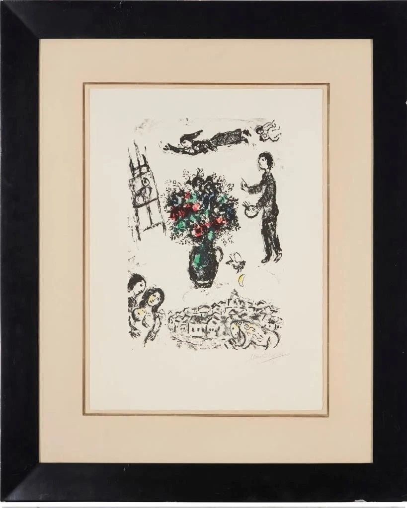 MARC CHAGALL ONLY 50 PIECES MADE MOURLOT LITHOGRAPH!! (1 of 2)