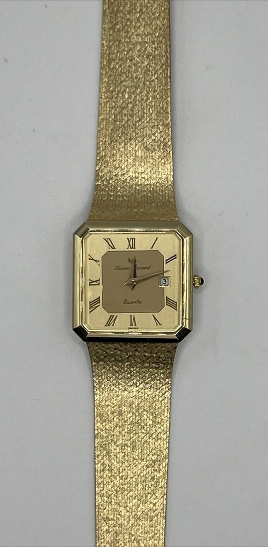 LUCIEN PICCARD 14K YELLOW GOLD WATCH (1 of 2)