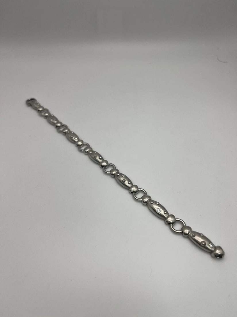 RUDOLF ERDEL PLATINUM & DIAMOND LADIES BRACELET 7 INCHES (1 of 2)