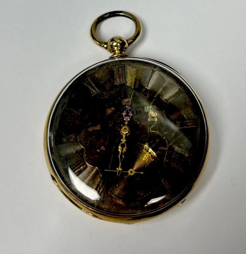 JOSEPH FRENCH ROYAL EXCHANGE POCKET WATCH WITH KEY (1 of 2)