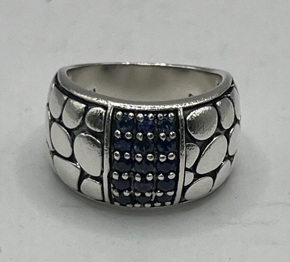 EFFY STERLING SILVER AND SAPPHIRE RING SIZE 6 (1 of 2)