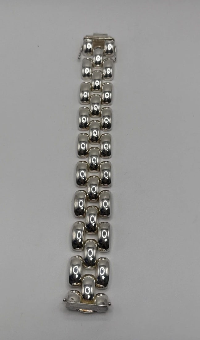 7.5" FANCY LINK BRACELET 55.3 GRAMS (1 of 2)