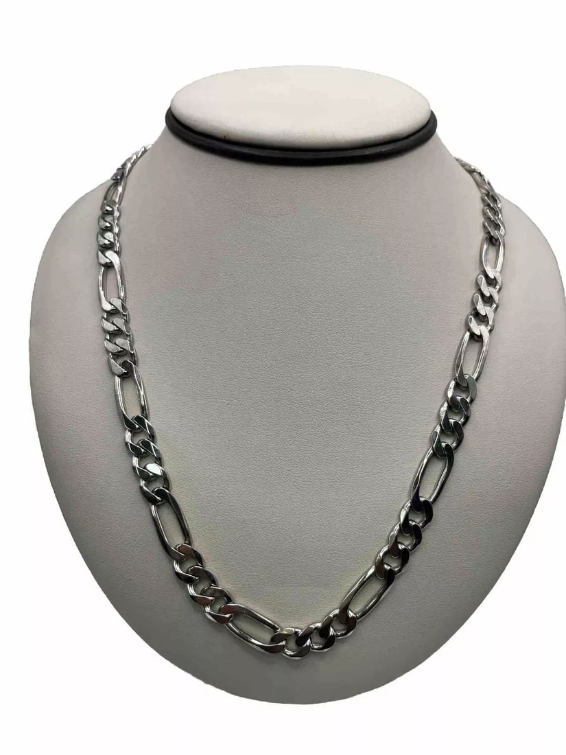 20" STERLING SILVER FIGARO NECKLACE (1 of 2)