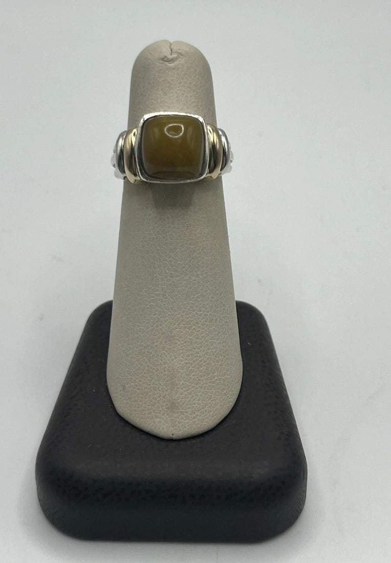 BJC STERLING SILVER AND 14K YELLOW GOLD RING SIZE 6 (1 of 2)