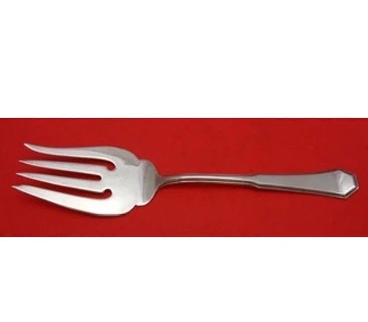 AMERICAN FEDERAL BY REED AND BARTON STERLING SILVER COLD MEAT FORK 8 5/8": AMERICAN FEDERAL BY REED AND BARTON STERLING SILVER COLD MEAT FORK 8 5/8" The American Federal by Reed and Barton Sterling Silver Cold Meat Fork is a high-quality serving fork crafted from sterling si
