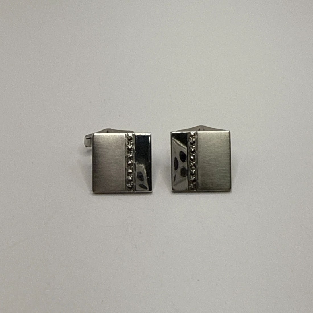 P.R.K STERLING SILVER CUFFLINKS 13.9 GRAMS (1 of 2)