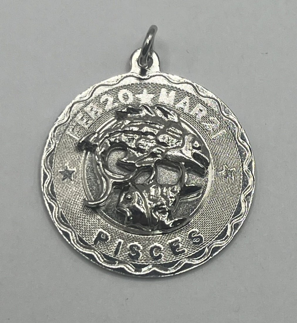 PISCES STERLING SILVER CHARM (1 of 2)