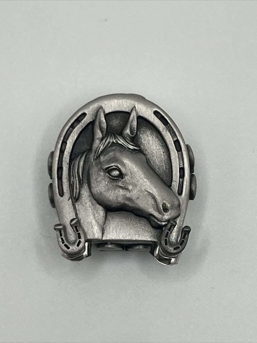 SHIRLEY PEWTER SHOPS NO 25 MISS DEE HORSE PILL BOX/BROOCH/NECKLACE/EARRINGS (1 of 2)