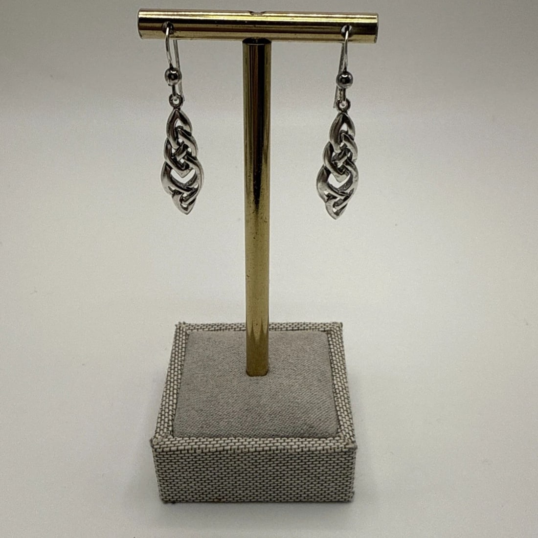 STERLING SILVER CELTIC KNOT EARRINGS (1 of 2)