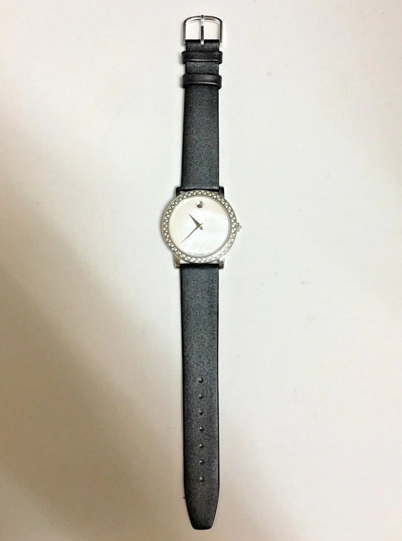 MOVADO SWISS MADE 84 G2 1853 S WATCH WITH 1.00CTS OF DIAMONDS IN THE BEZEL (1 of 2)