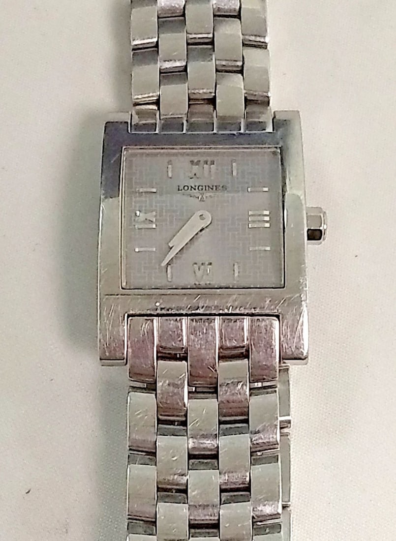 LONGINES STAINLESS STEEL EFCO SQUARE LADIES WATCH 21MM CASE (1 of 2)