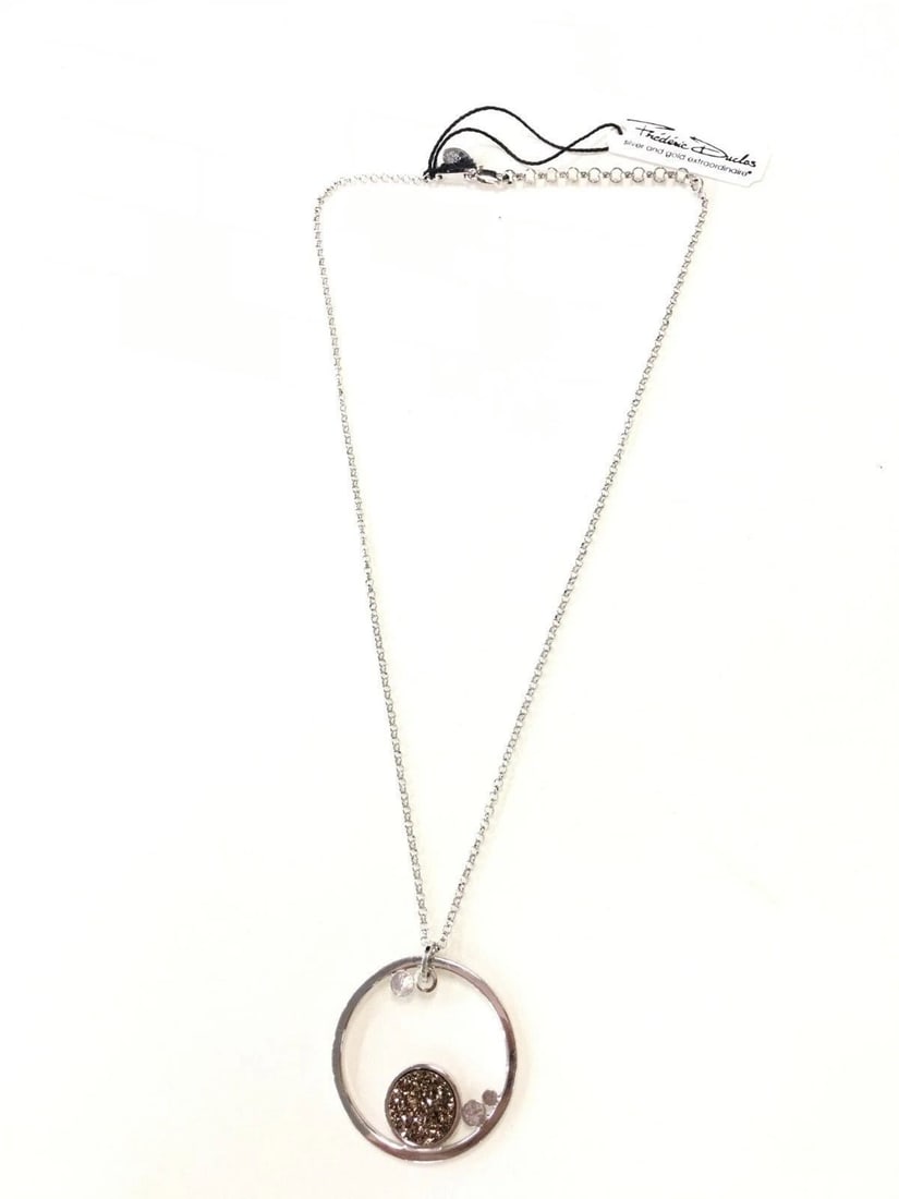 FREDERIC DUCLOS STERLING SILVER NECKLACE WITH PENDANT (1 of 2)