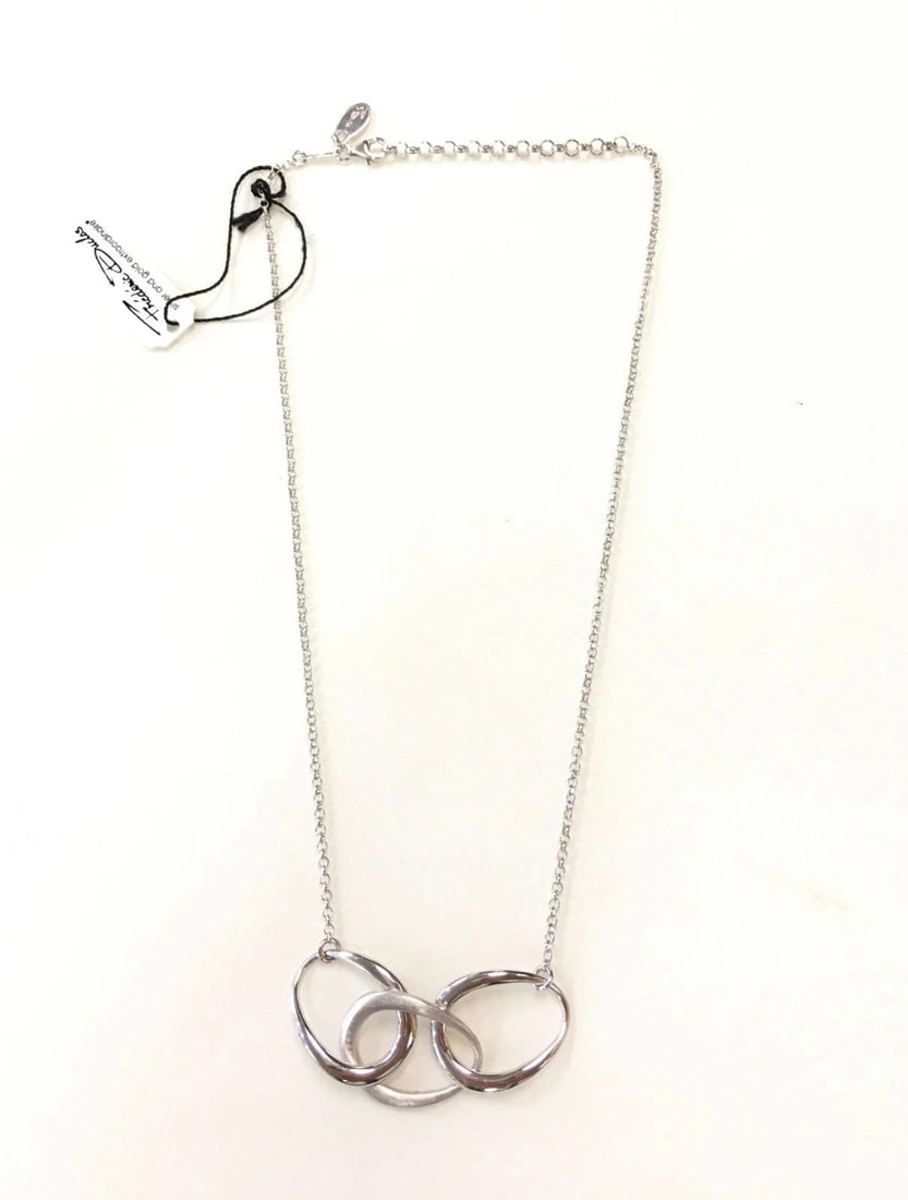 FREDERIC DUCLOS SILVER NECKLACE WITH SILVER PENDANT (1 of 2)