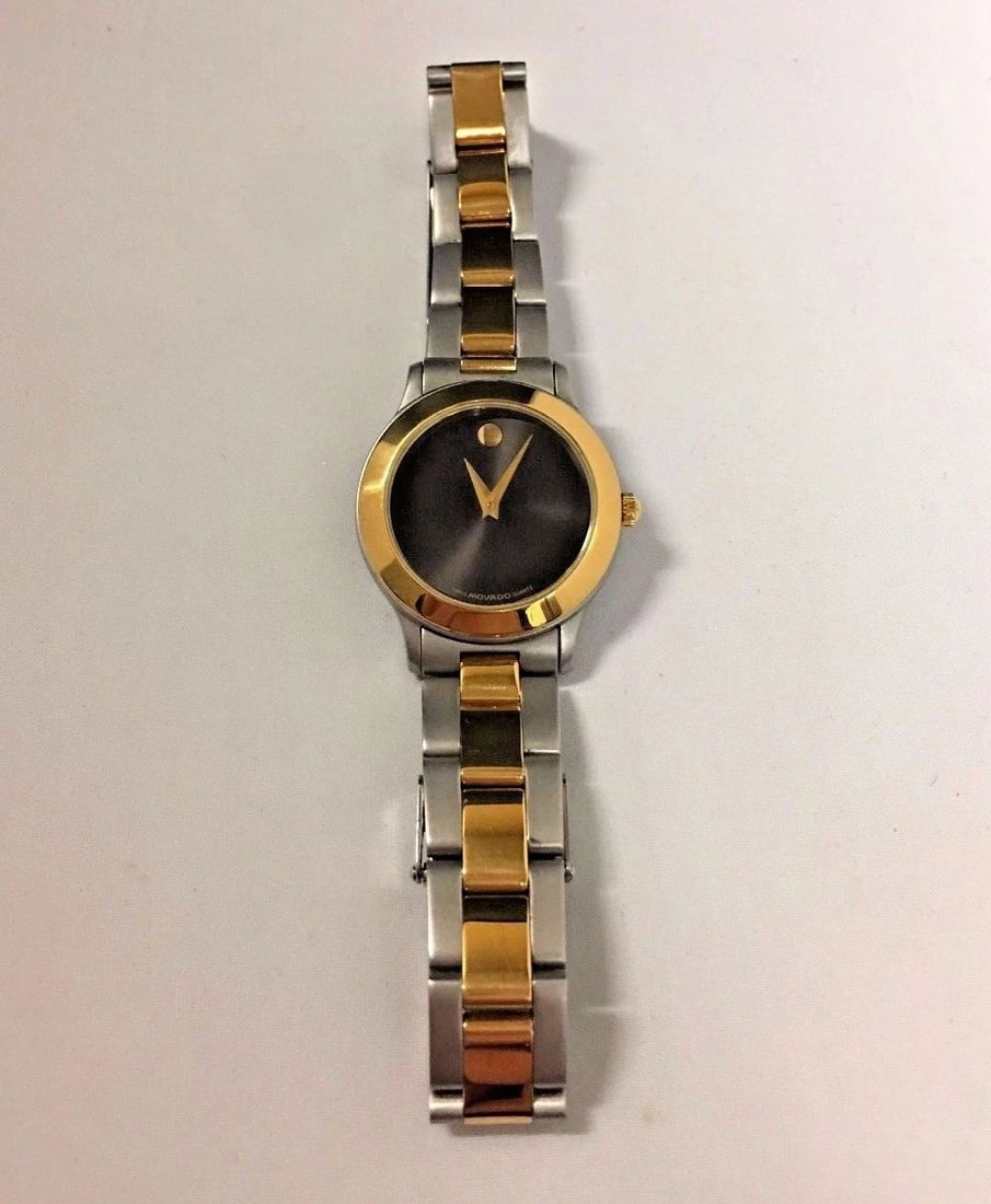 WOMEN'S NEW MOVADO GOLD TONE 84.E1.822.2 (1 of 2)