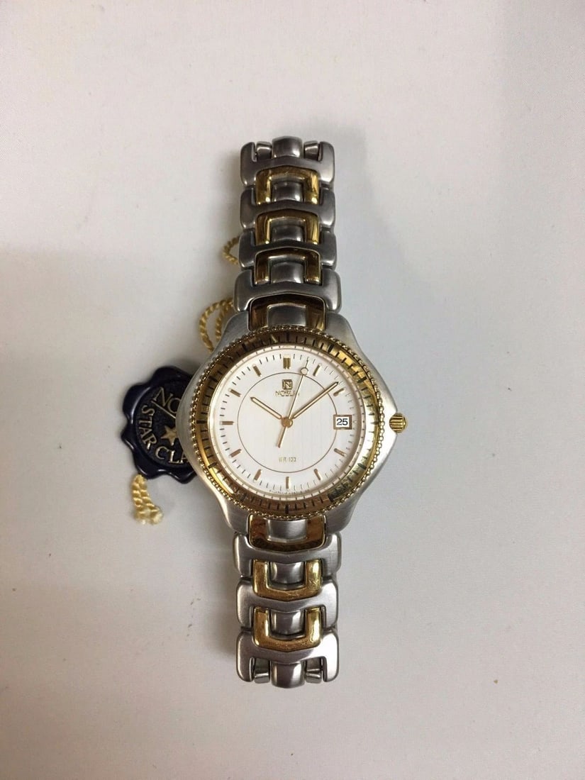 MEN'S NOBLIA AX5034 WATCH GOLD TONE TRIM (1 of 2)