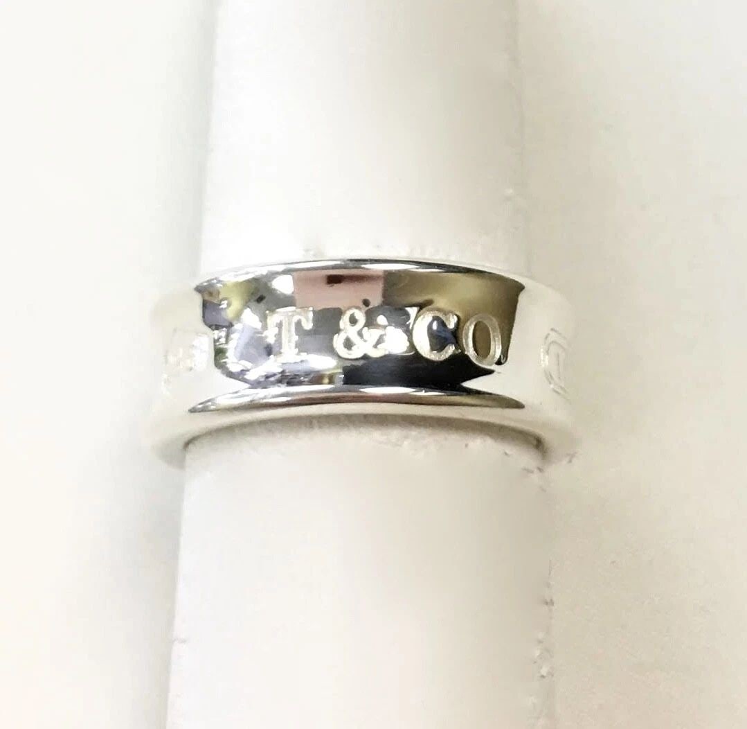 TIFFANY & CO. 1837 SILVER RING (SIZE: 5.25) (1 of 2)