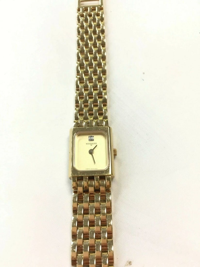 WITTNAUER STAINLESS STEEL GOLD PLATED WOMEN'S WATCH JV8079 5120 (1 of 2)