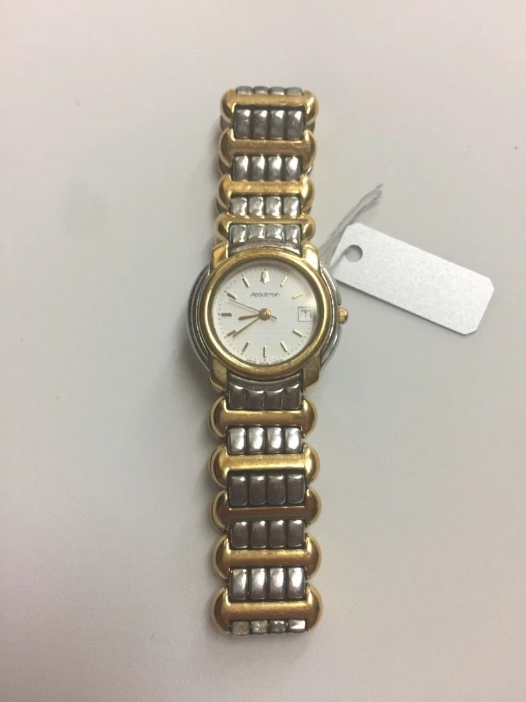 ACCUTRON STAINLESS STEEL TWO-TONE WOMEN'S WATCH 28B35 (1 of 2)
